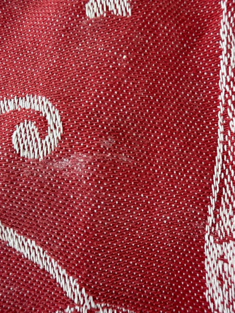 Williams-Sonoma Twas The Night Before Christmas Jacquard Apron Red White NWT OS